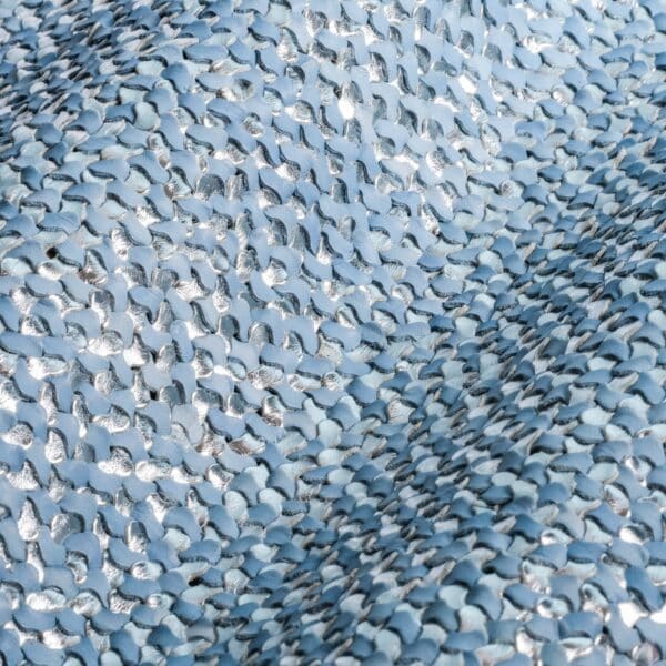 MESH MAT ZIG ZAG ICE BLUE/SILVER
