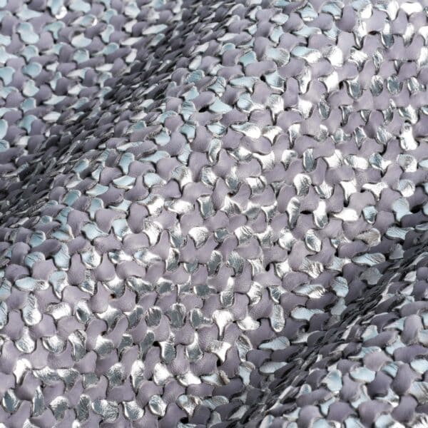 Mesh Mat Zig Zag Stone Grey/Silver